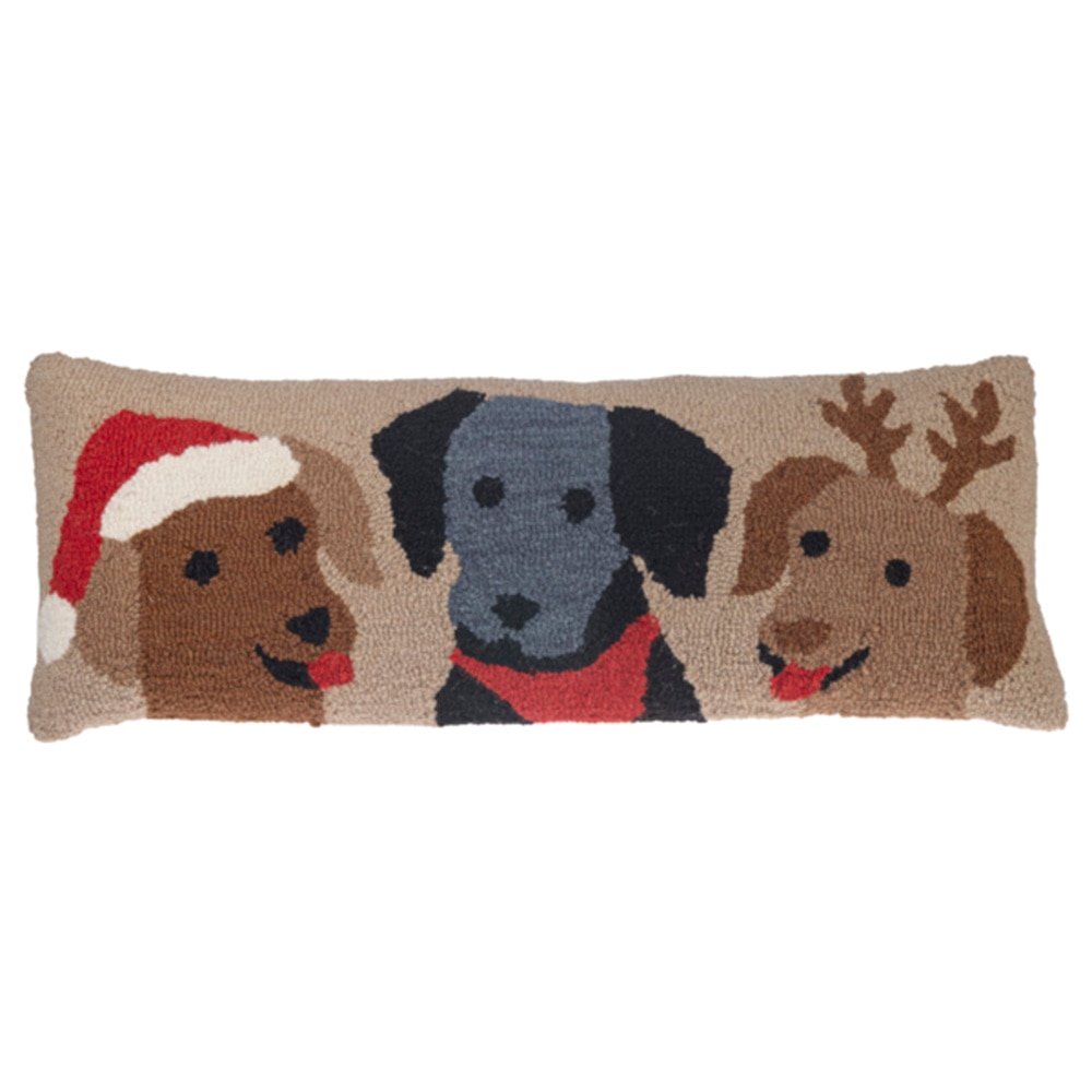 Midwest, Blankets & Pillows, Gifts, 2024, Punch Hook, Holiday Dog, Lumbar, Pillow, 824489